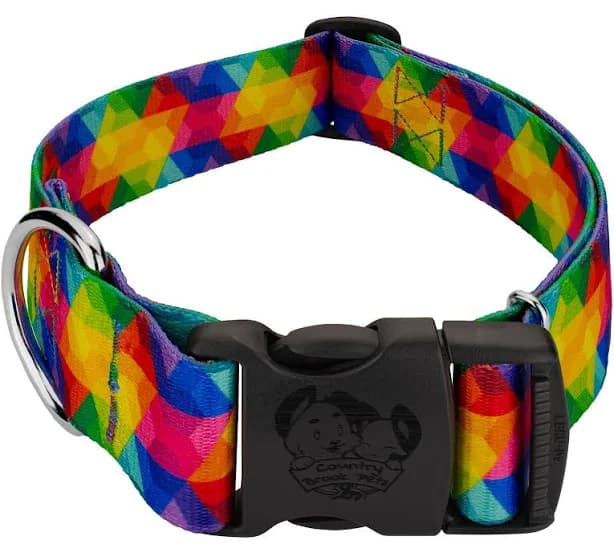 Country Brook Petz Deluxe Kaleidoscope Dog Collar