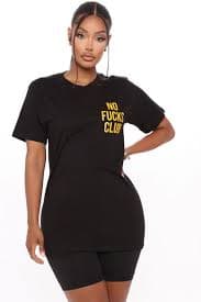 President Of The Club Top - Black/Orange | Fashion Nova