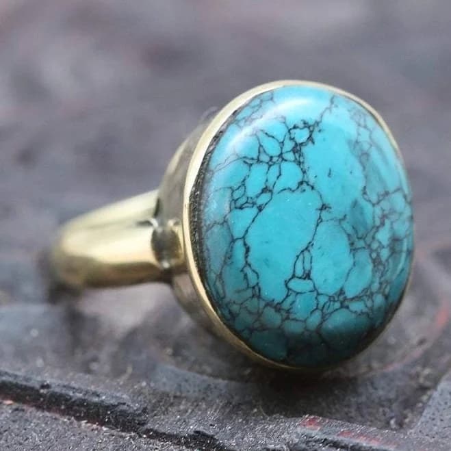 Men's Handmade Turquoise Ring