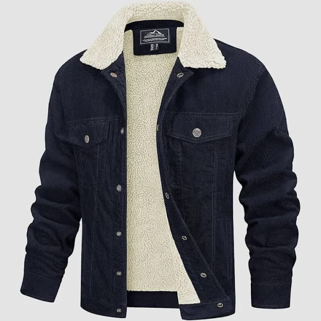 Men's Sherpa-Lined Corduroy Jacket