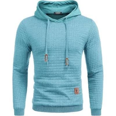 COOFANDY Men's Casual Long Sleeve Waffle Knit Hooded Sweatshirt