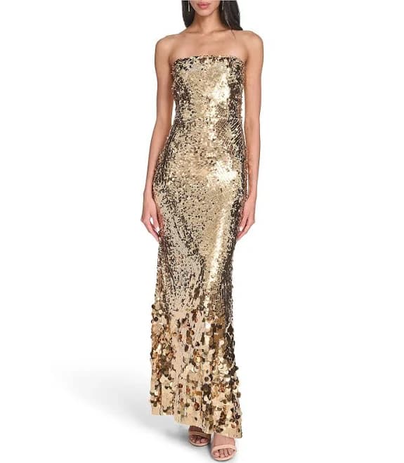 Eliza J Women's Sequin Strapless Gown