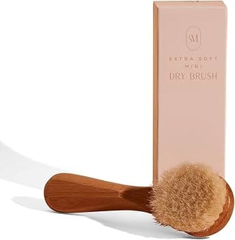 Amazon.com : CSM Lymphatic Contour Face Brush - Soft Lymphatic Face Brush for Sensitive Skin with Goat Hair Bristles for Facial Lymphatic Drainage : Beauty & Personal Care