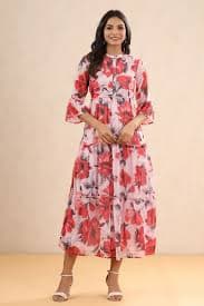 Buy Juniper Green Multi Chiffon Festive Printed Flared Jump Suit For Women Online at Low Price.