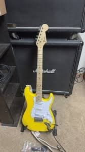 Ships from USA Rosewood Fretboard Yellow Tiger Stripe Standard Electric Guitar | eBay