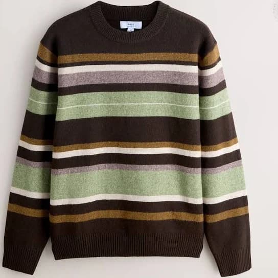 Men's Regular Fit Wool Crew Jumper