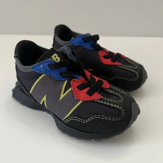 Balance 327 Athletic Sneakers Ih327bc1 Lace-up Black Red Blue Toddler