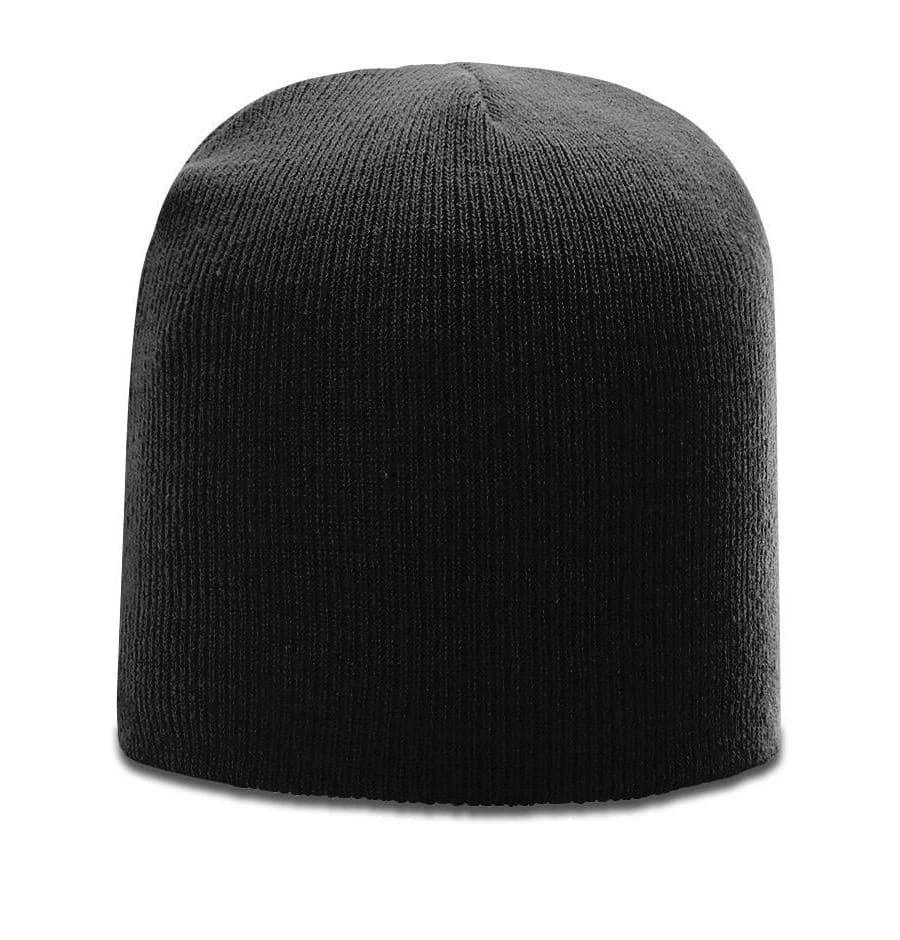 Richardson Solid Knit Beanie with Custom Leather Patch
