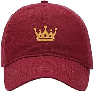 Baseball Cap Men Crown King Embroidered Washed Cotton Dad Hat Baseball Caps