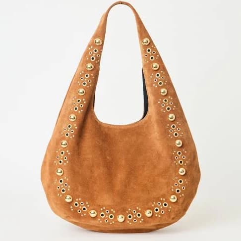 Inez Studded Suede Hobo with B-Low The Belt
