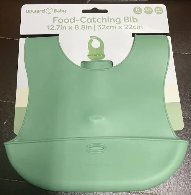 Upwardbaby Food-Catching Silicone Bib
