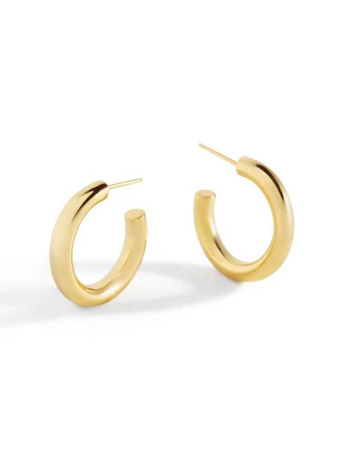 Mint & Lily Women's Bold Hoop Inspirational Earrings in 925 Sterling Silver