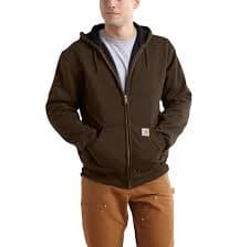Rain Defender® Rutland Thermal-Lined Hooded Zip-Front Sweatshirt | Carhartt Reworked