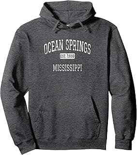 Ocean Springs Mississippi MS Vintage Pullover Hoodie