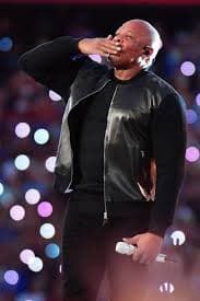 Super Bowl Dr. Dre Black Leather Jacket – Red Bear Jacket