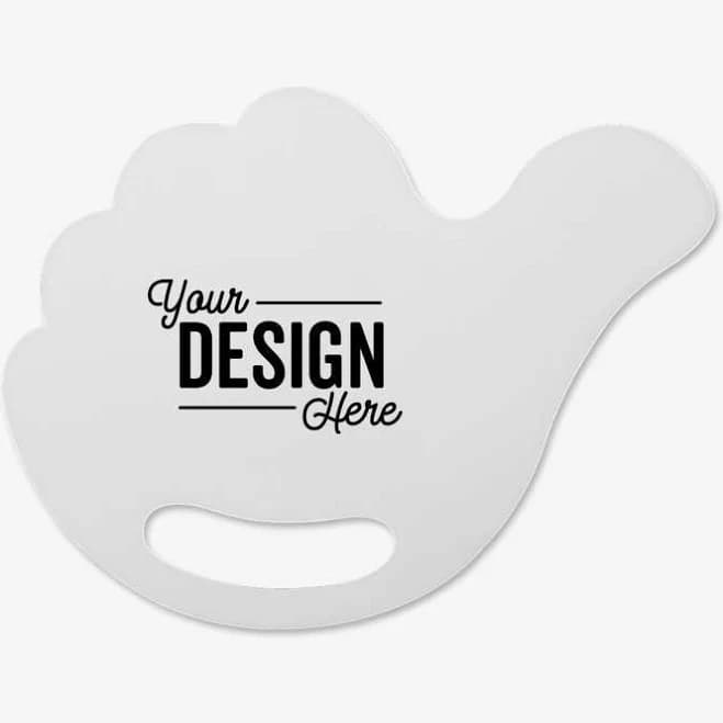 Thumbs Up Plastic Hand Fan with Handle