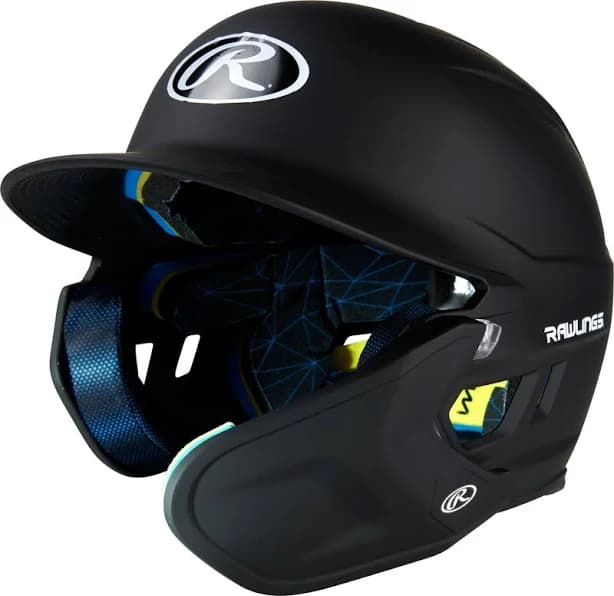 Rawlings Mach Matte Junior Baseball Batting Helmet with Adjustable Face Guard