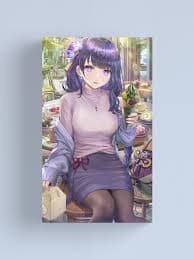 Cute anime girl with ice cream" Canvas Print for Sale by LokShyu | Redbubble