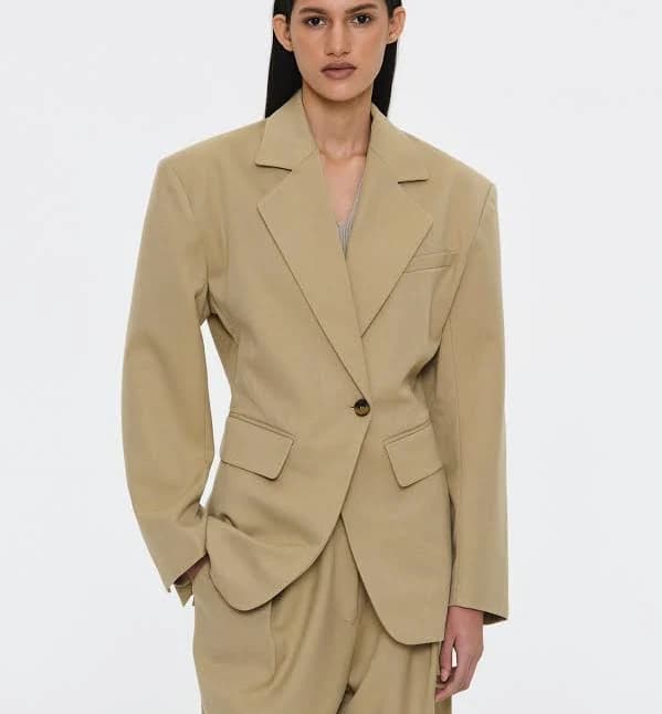 Cinched Suit Blazer