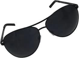 grinderPUNCH XL Extra Large All Black Aviator Sunglasses 62mm Dark Lenses