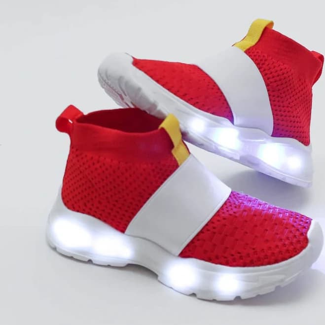 EQ Works Light-Up Sonic Knit Mesh Sneakers