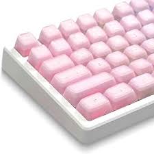 XVX Translucent Pink Keycaps, Double Shot PBT Keycaps, MDA Profile Keyboard Caps 132 Keys, Custom Keycap Set Compatible with 61/64/68/84/87/100/104/108 Gateron Cherry MX Switches Mechanical Keyboard : Amazon.sg: Electronics