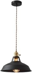 Industrial Colorful Round Iron Dome Pendant Light