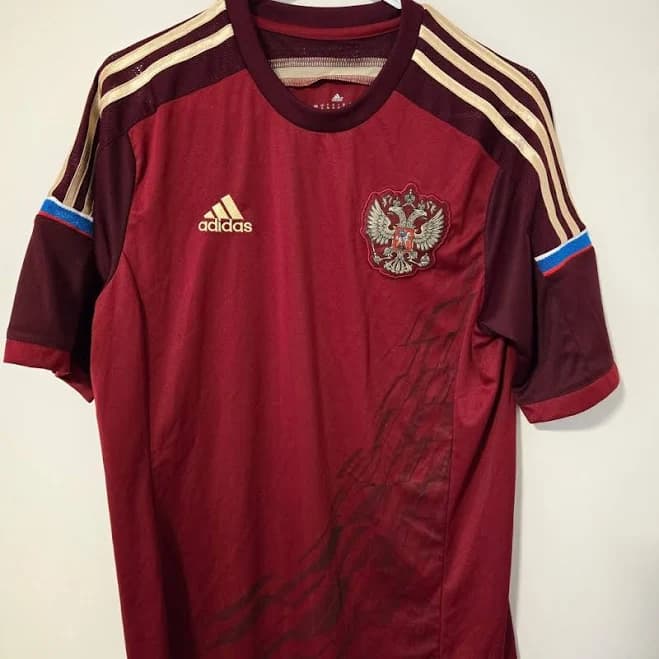 Adidas Russia Maroon Replica Home Soccer Jersey Size: 2XL