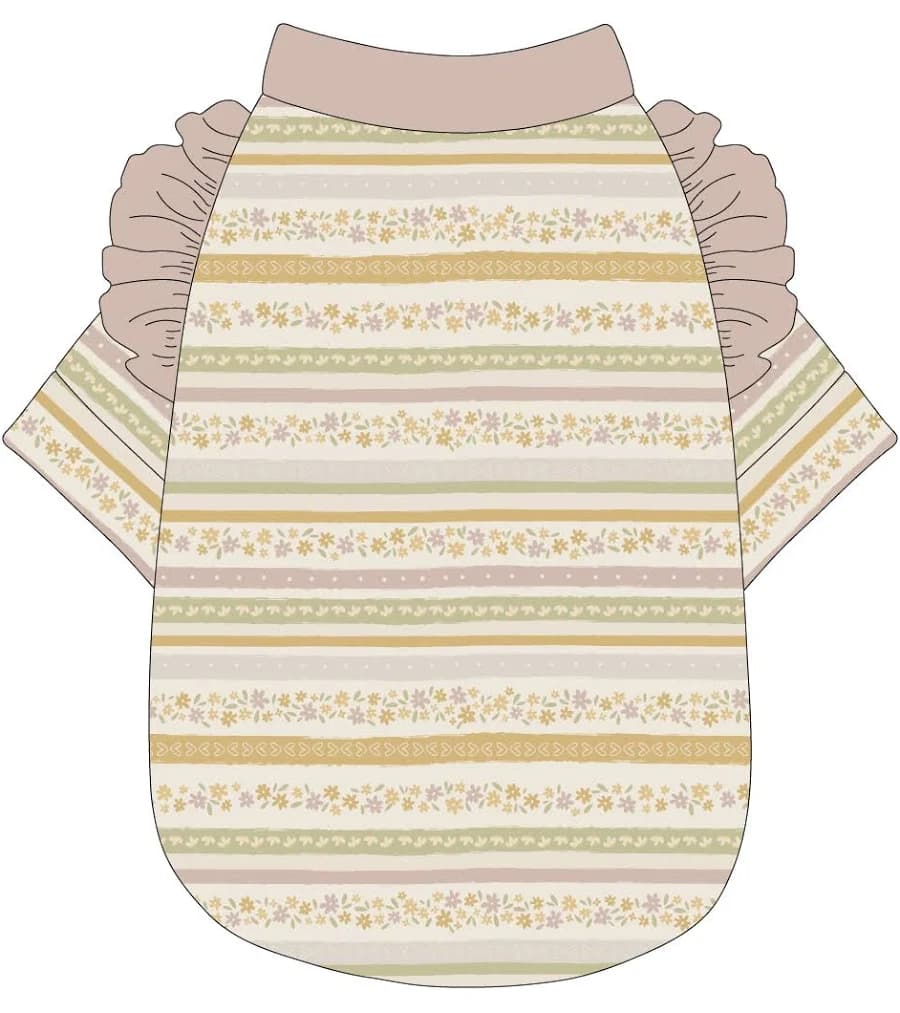Mon Ami Furry Designs Custom Dog Clothing Ruffle Tee Shirt