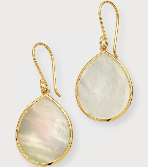 IPPOLITA 18K Gold Teardrop Mother-of-Pearl Earrings