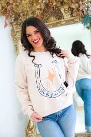 Lucky as F*ck Sweatshirt – Chérie Lane