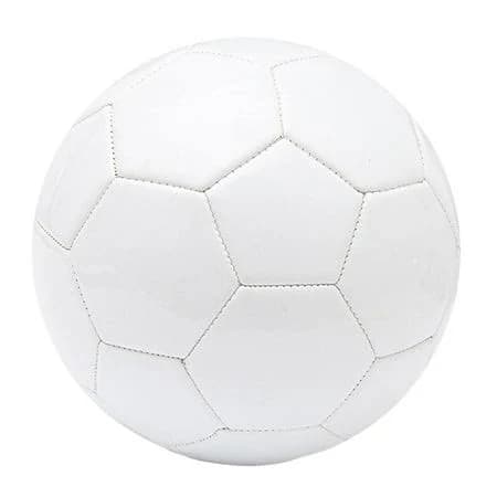 White Soccer Ball Size 5 Gifts Training Official Match for Kids, Size: 21.5 cm