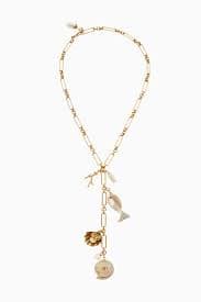 Brinker+Eliza Shell Beach Y Necklace