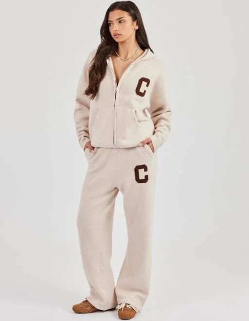 Cernucci Hooded Zip Through Knitted Tracksuit