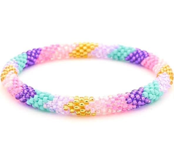 Sashka Co. Flora Handmade Boho Glass Seed Bead Bracelet