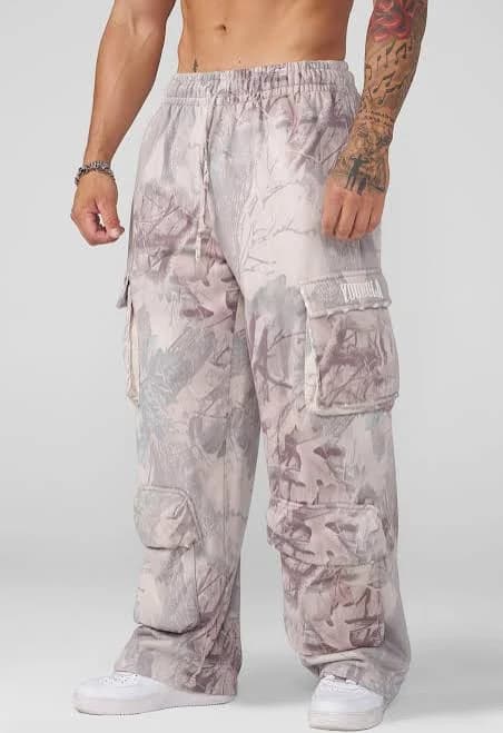 YoungLA Men's 2033 Heritage Camo Cargo Sweats