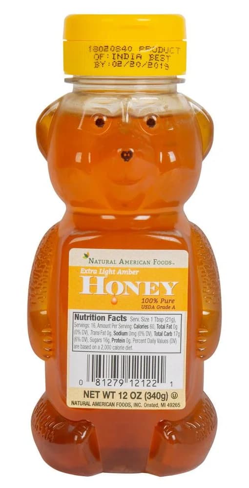 Commodity Honey Bears 12 Ounce (12 Per Case)