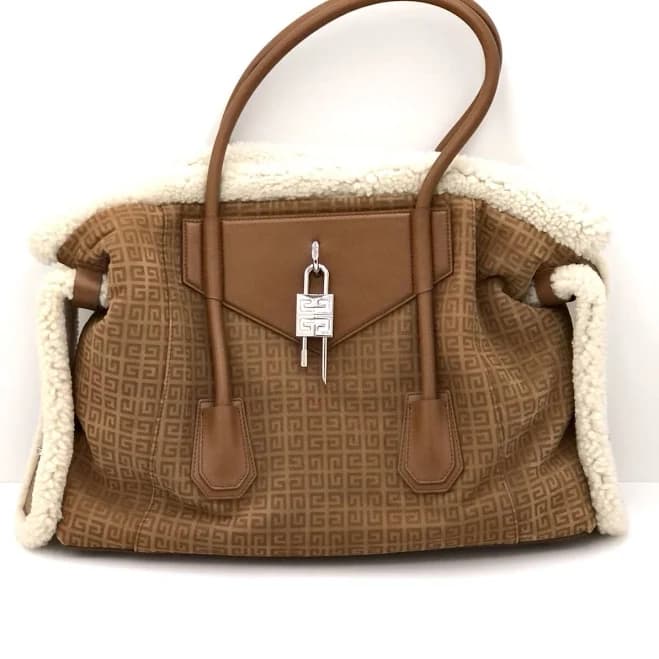 Givenchy Women's Medium Antigona Shearling Top-Handle Bag