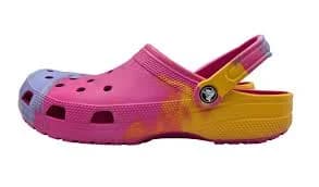 Crocs Z5549* Unisex Pink Tie-Dye Classic Clogs Sandals Size M10 W12