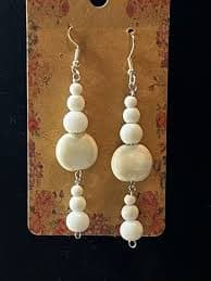 A37- VTG JAPAN MILK GLASS NECKLACE & GLASS EARRINGS · Whatnot: Shop, Sell, Connect
