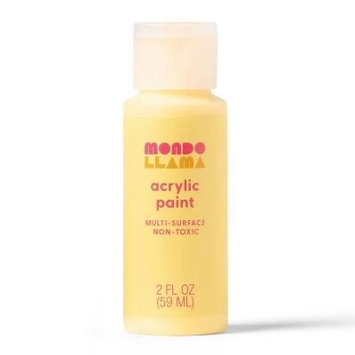 Mondo Llama Satin Acrylic Paint Fresh-Squeezed Lemonade 2oz