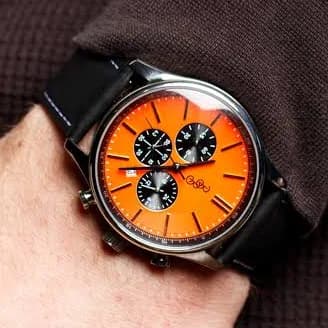 Orange and Black Chronograph