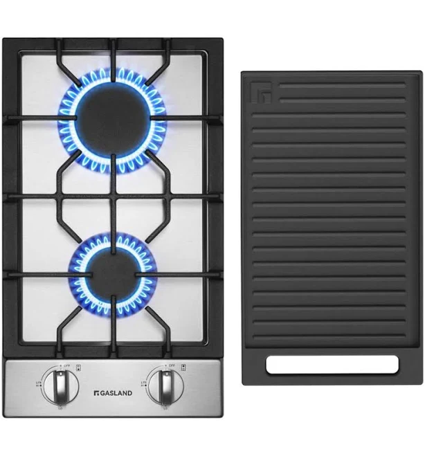 GASLAND Chef Pro GH2122SF 12 Inch 2 Burner Gas Cooktop