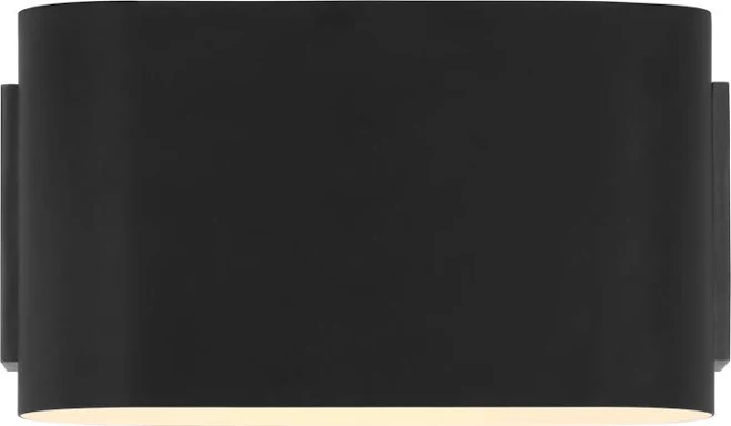 Visual Comfort Nella Small Oblong Sconce in Matte Black