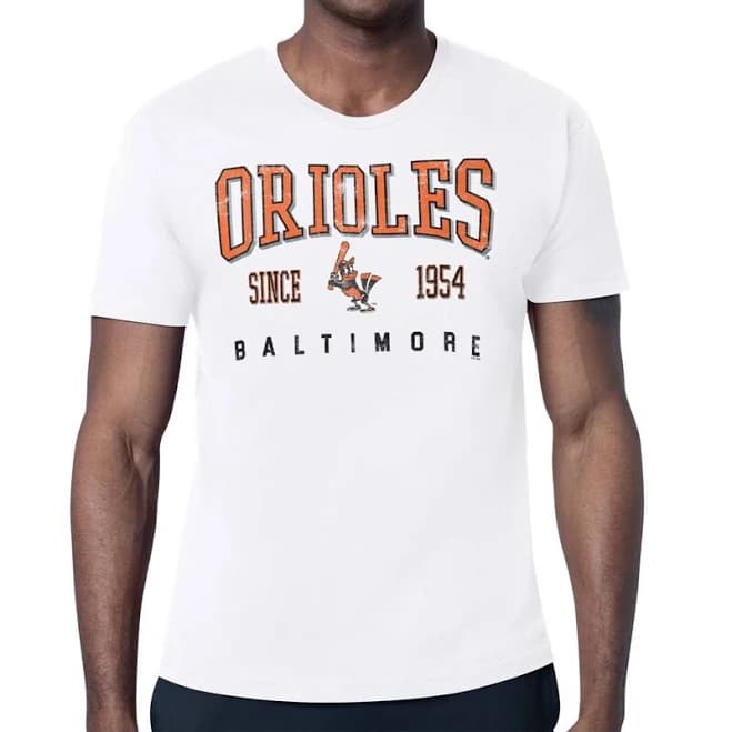 Baltimore Orioles Men's Distressed Retro T-Shirt