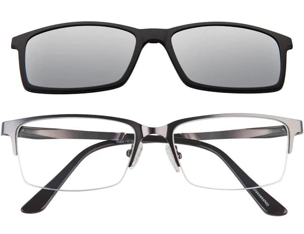 Rectangle Blue Eyeglasses