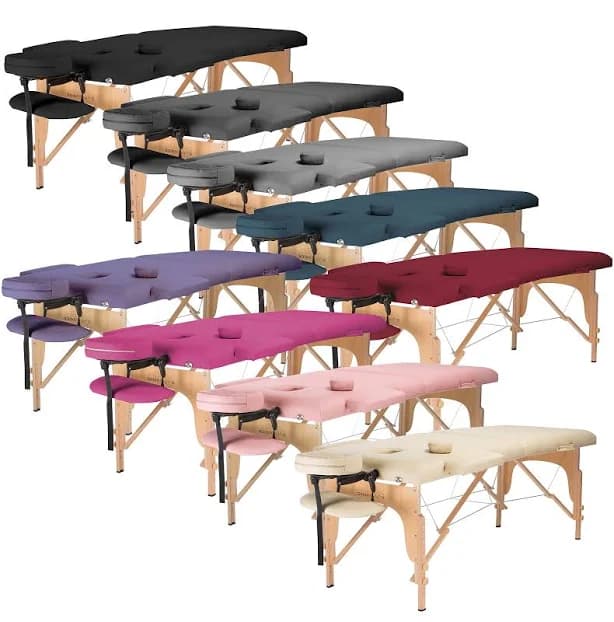 Saloniture Portable Professional Folding Massage Table with Carrying Case