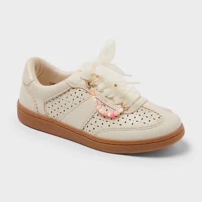 Rachel Novelty Lace Up Floral Sneakers