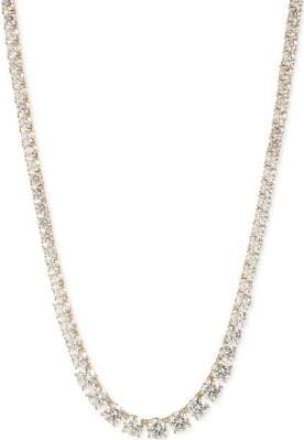 Marchesa Women's Crystal Stone Tennis Collar Necklace
