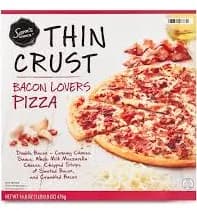 Sam's Choice Frozen Thin Crust Bacon Lovers Pizza